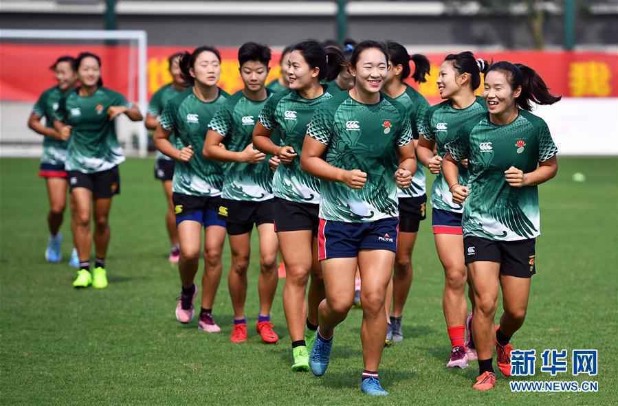 （体育）（1）橄榄球——中国女子七人制橄榄球队在海口集训